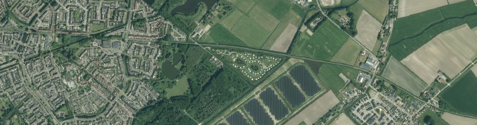 Luchtfoto van Poldergebied Nieuwenhoorn