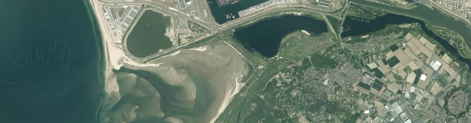Luchtfoto van Verspreide huizen in het Westen