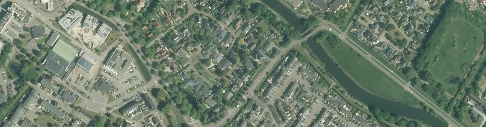 Luchtfoto van Spuilaan en omgeving