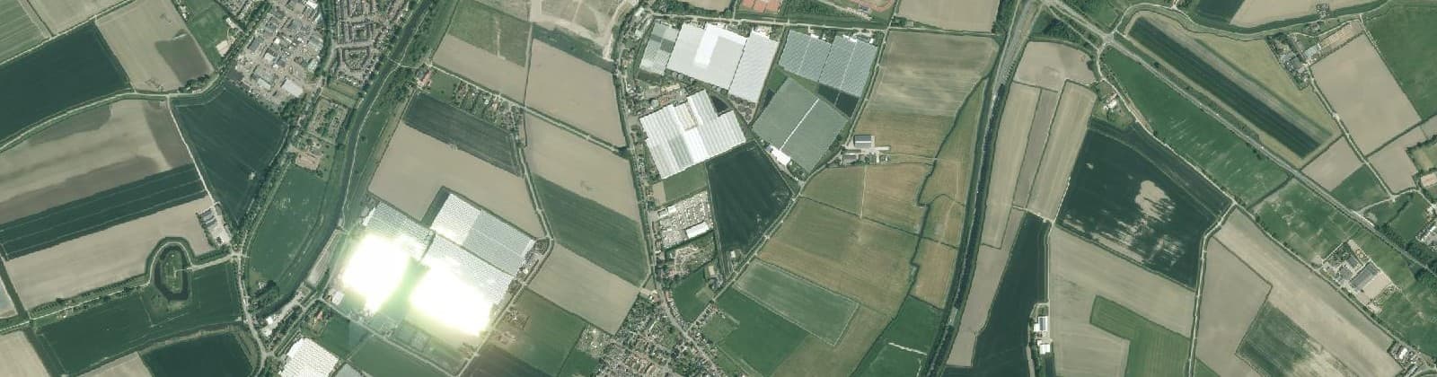 Luchtfoto van Verspreide huizen