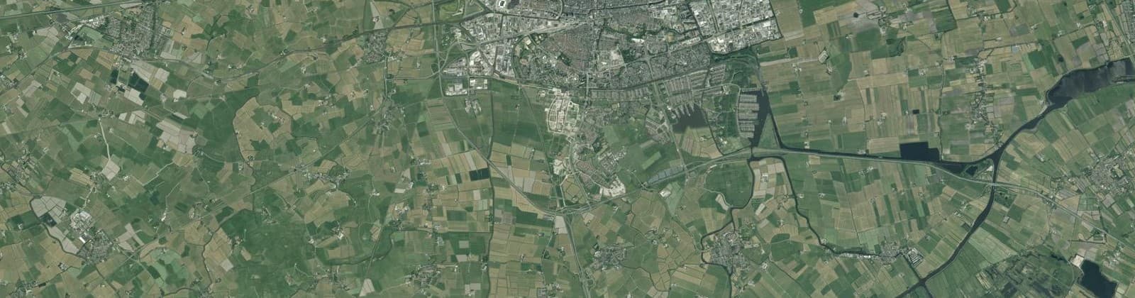 Luchtfoto van Leeuwarden