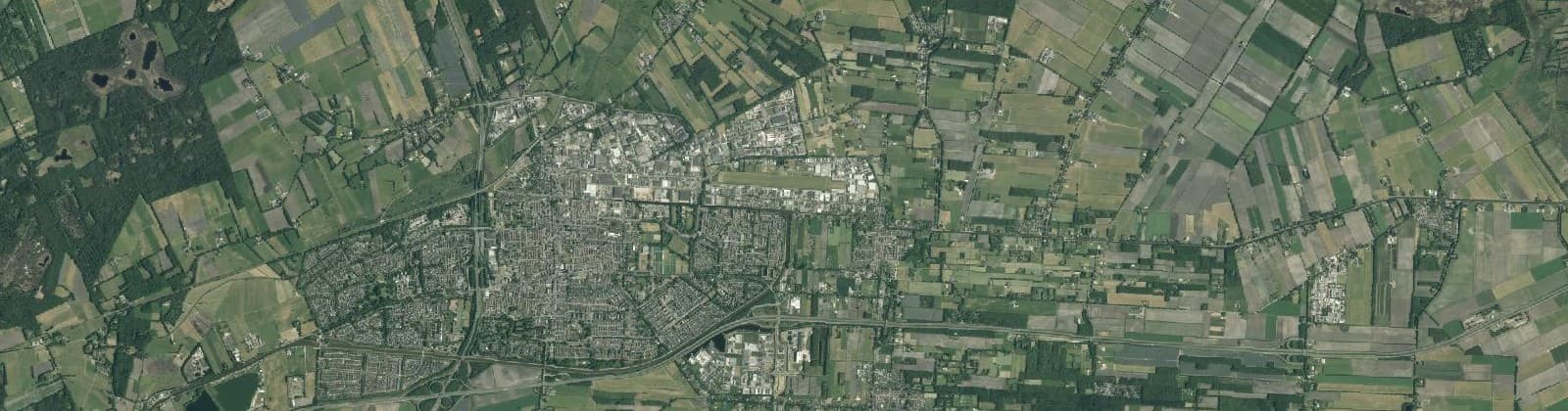 Luchtfoto van Hoogeveen