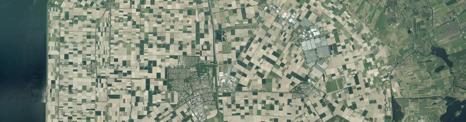 Luchtfoto van Noordoostpolder