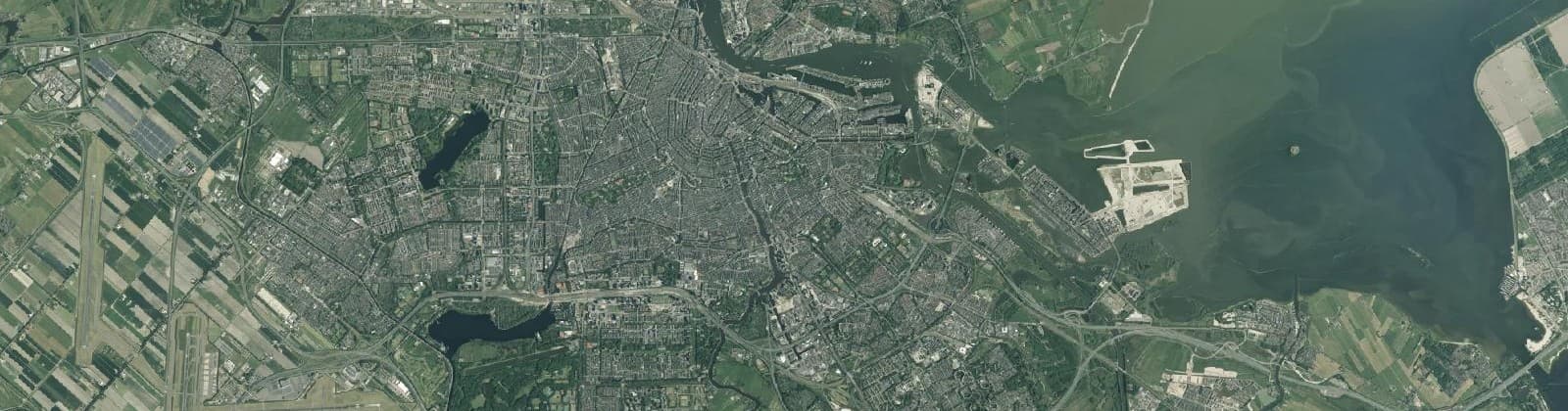 Luchtfoto van Amsterdam