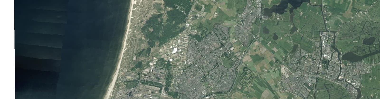 Luchtfoto van Heemskerk