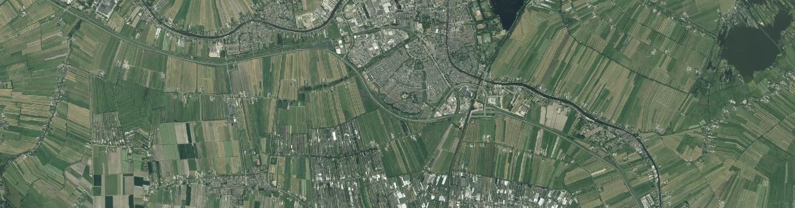 Luchtfoto van Alphen aan den Rijn