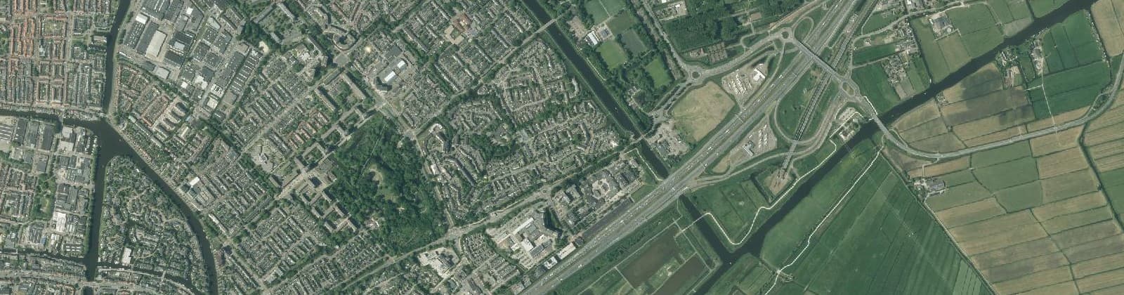 Luchtfoto van Leiderdorp