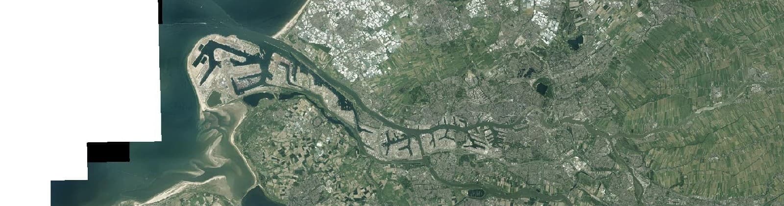 Luchtfoto van Rotterdam