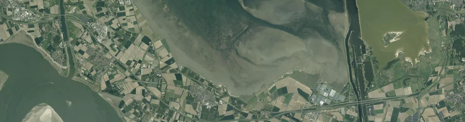 Luchtfoto van Reimerswaal