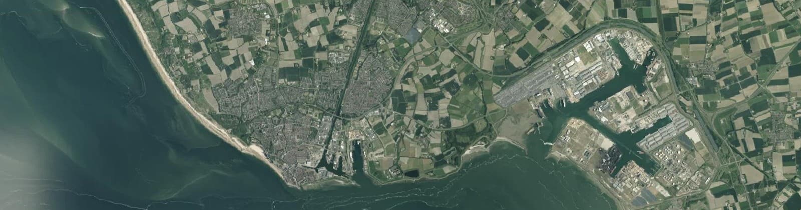 Luchtfoto van Vlissingen