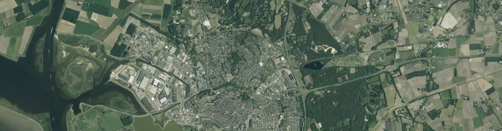 Luchtfoto van Bergen op Zoom