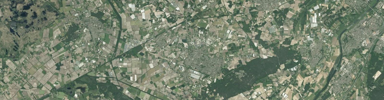 Luchtfoto van Peel en Maas