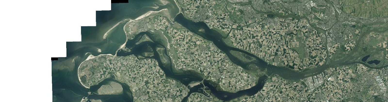 Luchtfoto van Goeree-Overflakkee