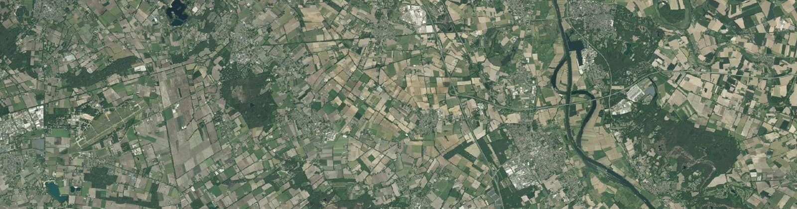 Luchtfoto van Land van Cuijk