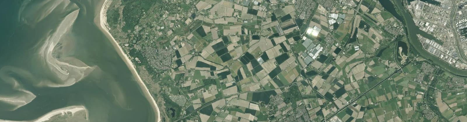 Luchtfoto van Voorne aan Zee