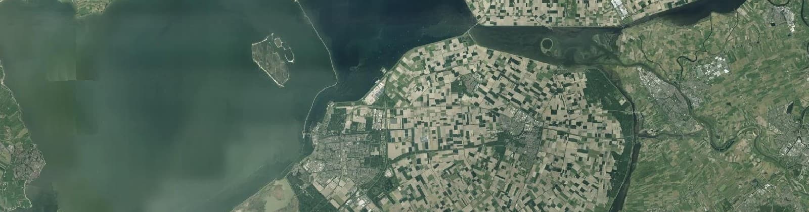 Luchtfoto van Flevoland
