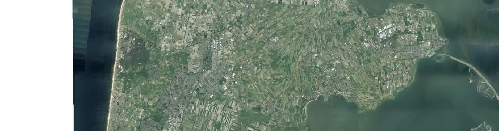 Luchtfoto van Noord-Holland