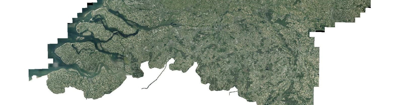 Luchtfoto van Noord-Brabant