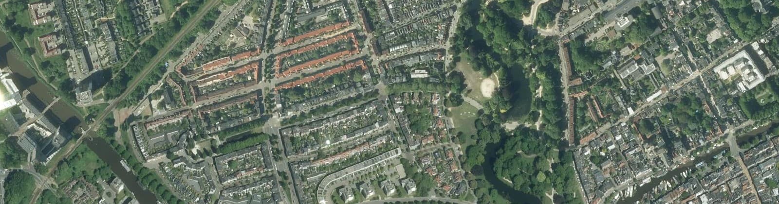 Luchtfoto van Oud-West