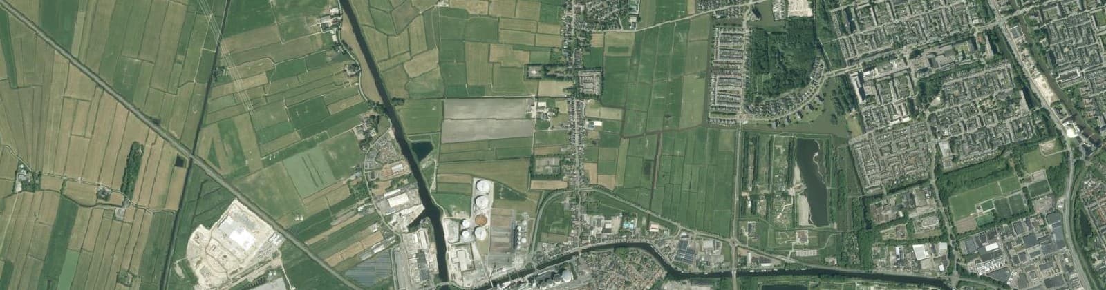 Luchtfoto van Hoogkerk e.o.