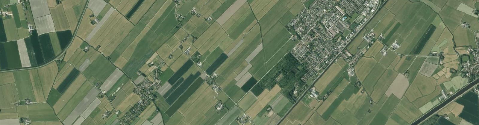 Luchtfoto van Ten Boer e.o.