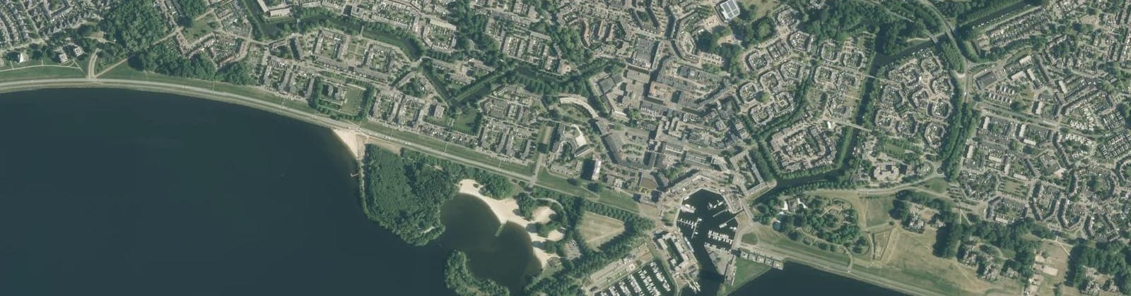 Luchtfoto van Centrum Almere Haven