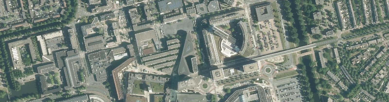 Luchtfoto van Centrum Almere Stad