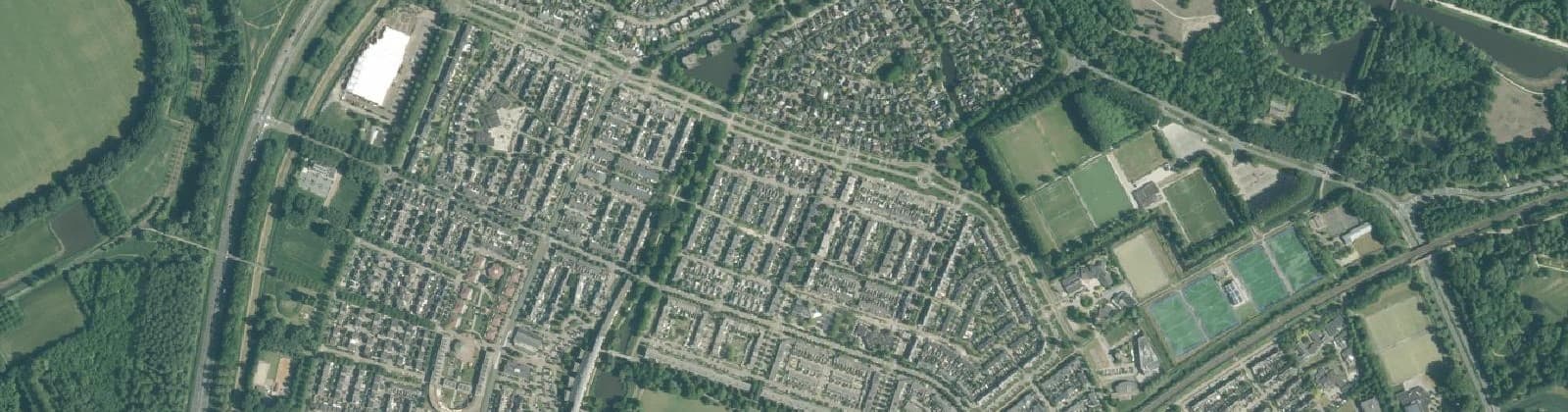 Luchtfoto van Muziekwijk Noord