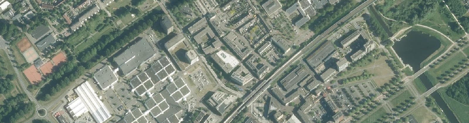 Luchtfoto van Centrum Almere Buiten