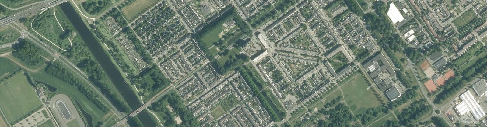 Luchtfoto van Bouwmeesterbuurt