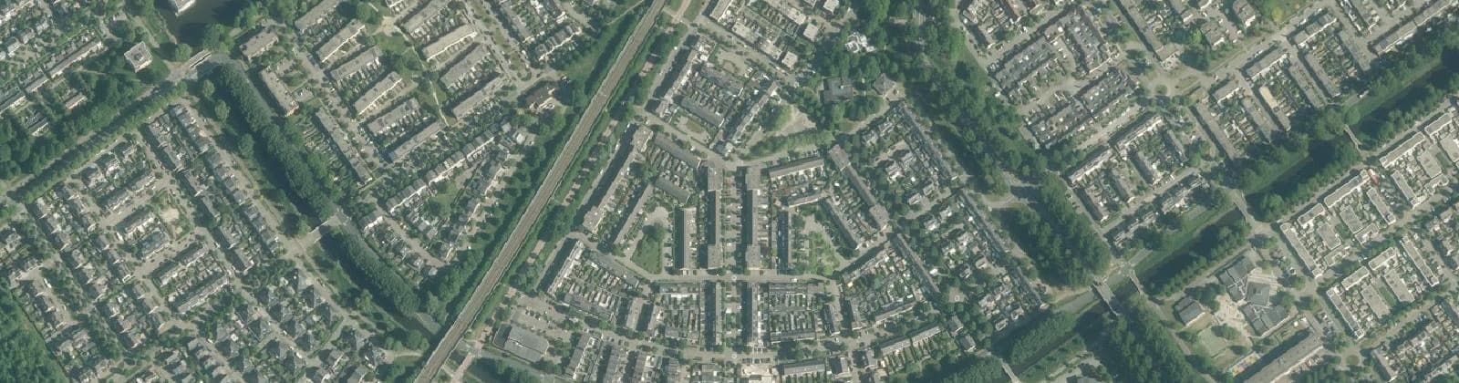 Luchtfoto van Faunabuurt