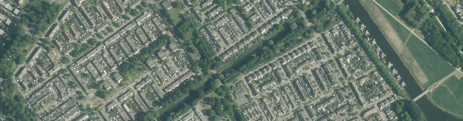 Luchtfoto van Bloemenbuurt