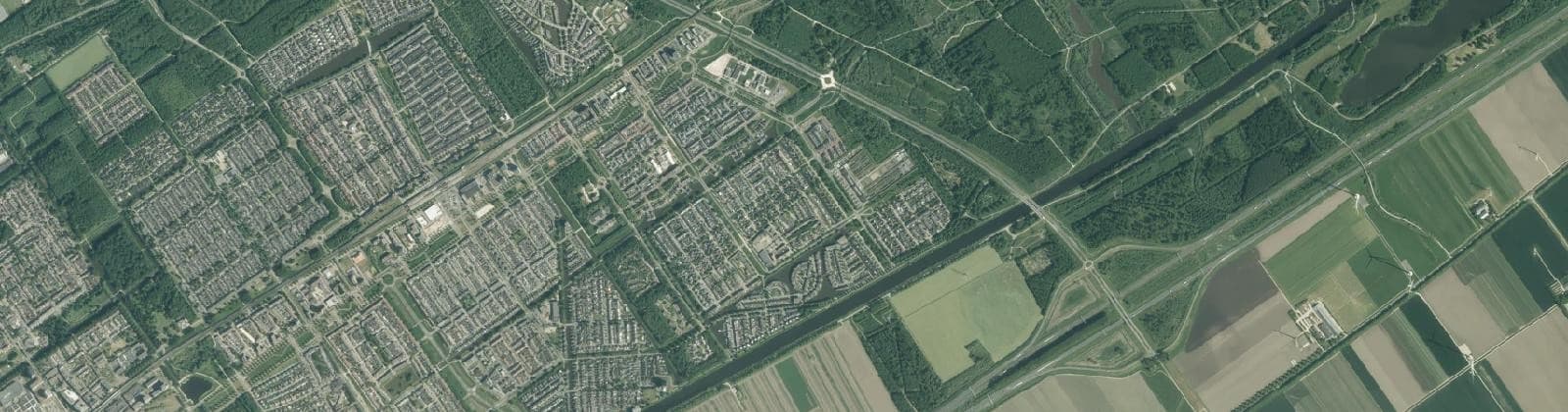 Luchtfoto van Stripheldenbuurt