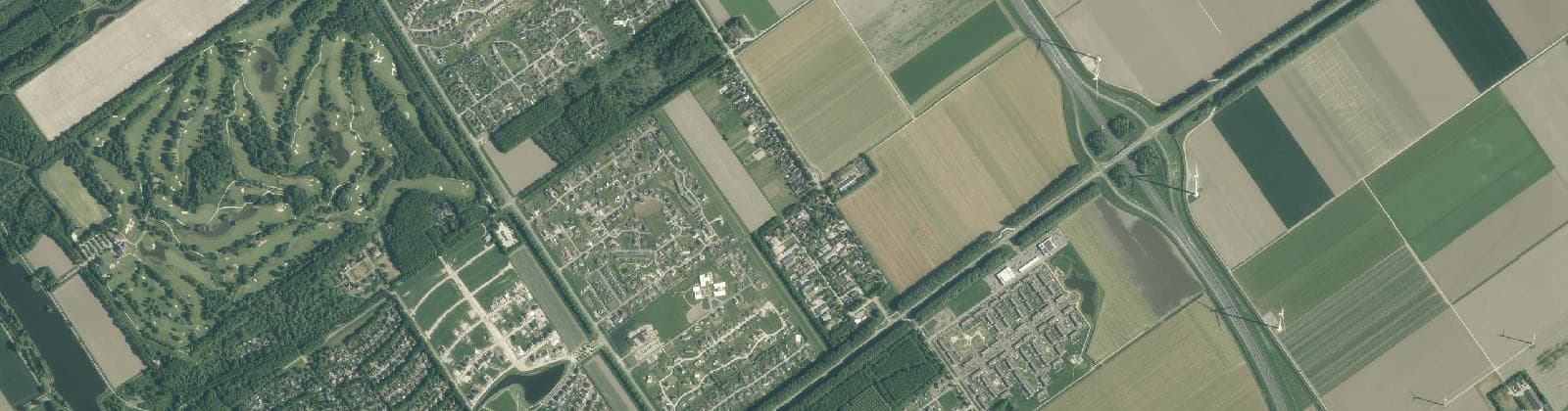 Luchtfoto van Oosterwold