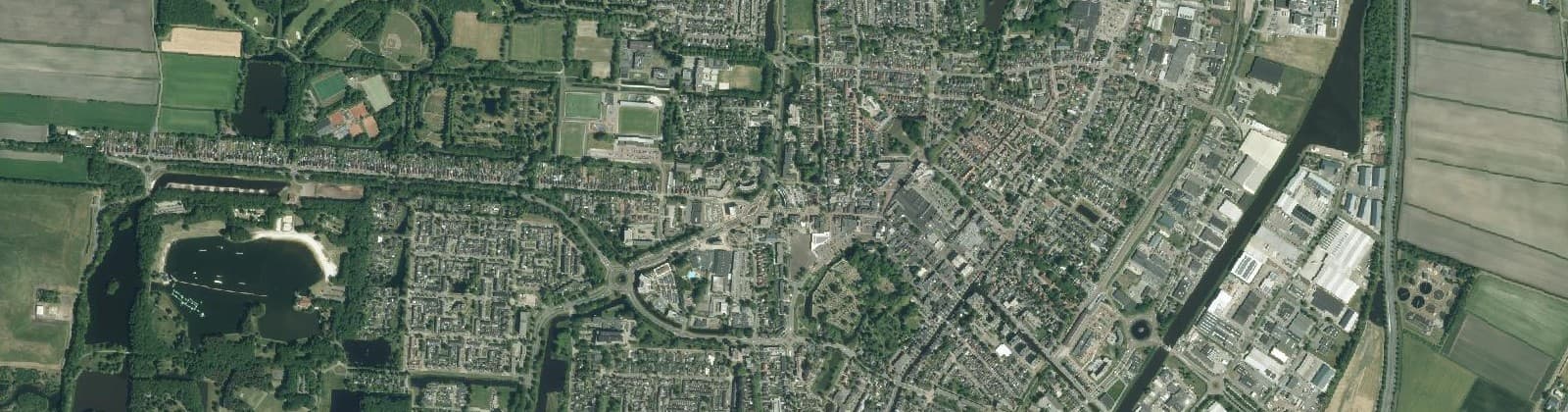 Luchtfoto van Wijk 00 Veendam-kern