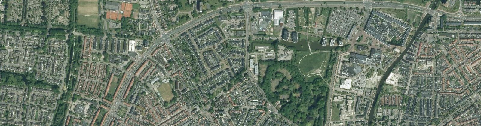 Luchtfoto van Sonnenborgh e.o.
