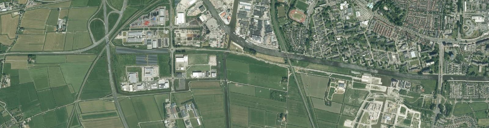 Luchtfoto van Nijlân & De Zwette