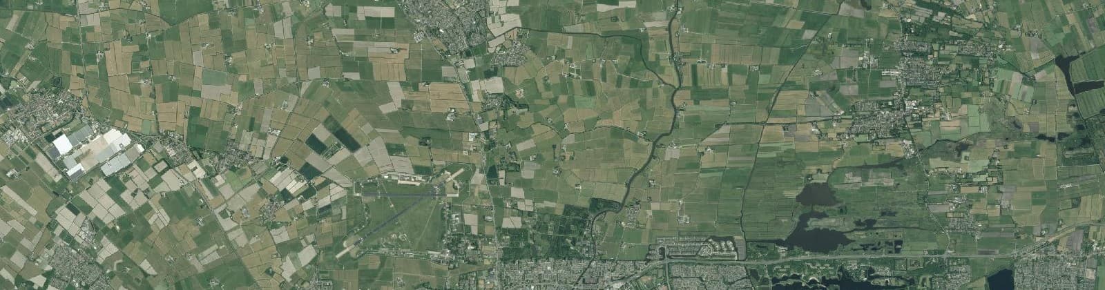 Luchtfoto van Dokkumer Ie e.o.