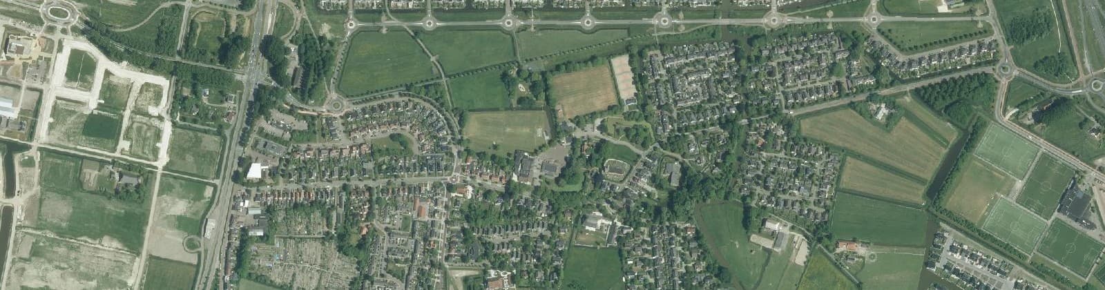 Luchtfoto van Goutum