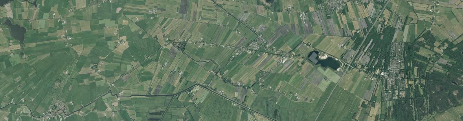 Luchtfoto van Nij Beets