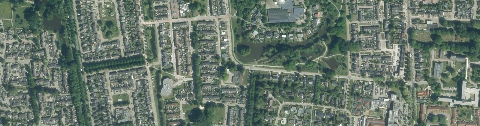 Luchtfoto van De Singels