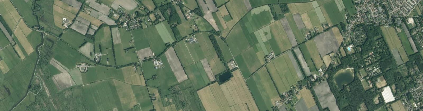 Luchtfoto van De Hoeve-Vinkega