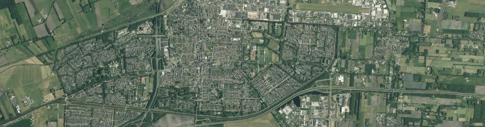 Luchtfoto van Wijk 50 Hoogeveen