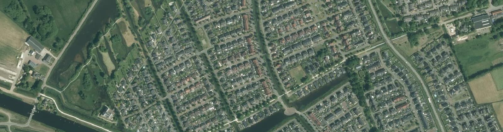 Luchtfoto van Berggierslanden