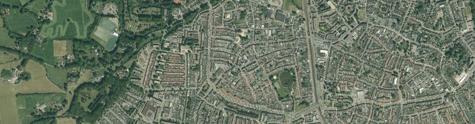 Luchtfoto van Nieuwstraat-Kwartier