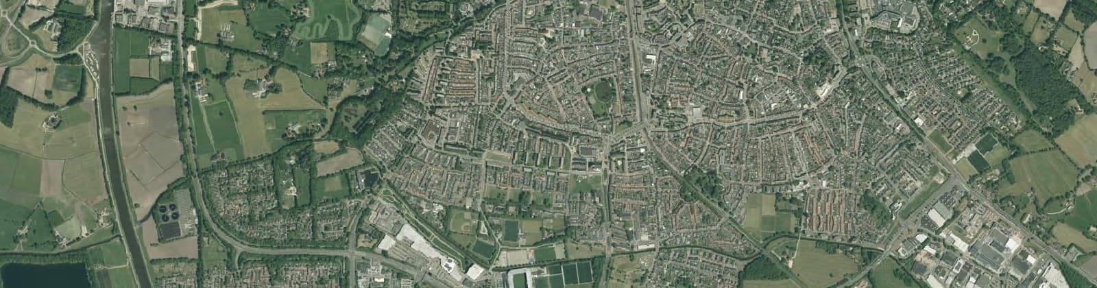 Luchtfoto van Ossenkoppelerhoek