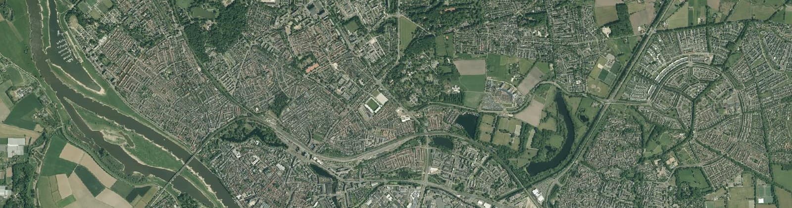 Luchtfoto van Voorstad