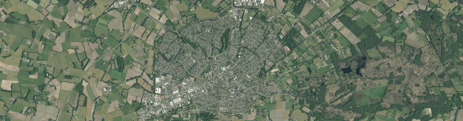 Luchtfoto van Wijk 00 Haaksbergen (dorp)