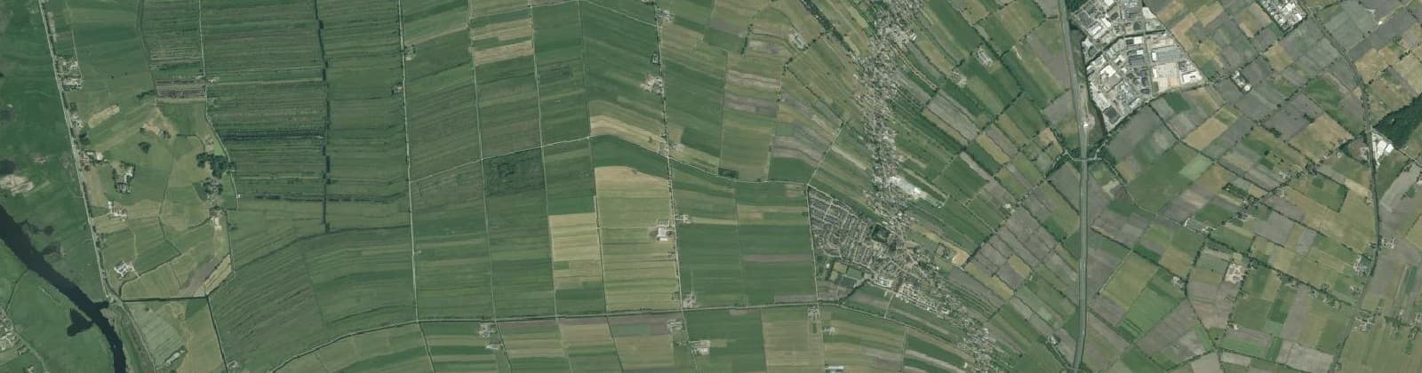 Luchtfoto van Rouveen (buitengebied)