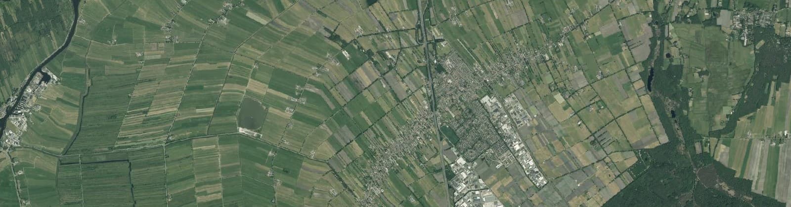 Luchtfoto van Staphorst (buitengebied)